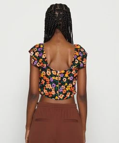 Even&Odd Blouse - Black/red -Even&Odd Sales Store 4b8b29cbccce45afb14b063cca8f3231