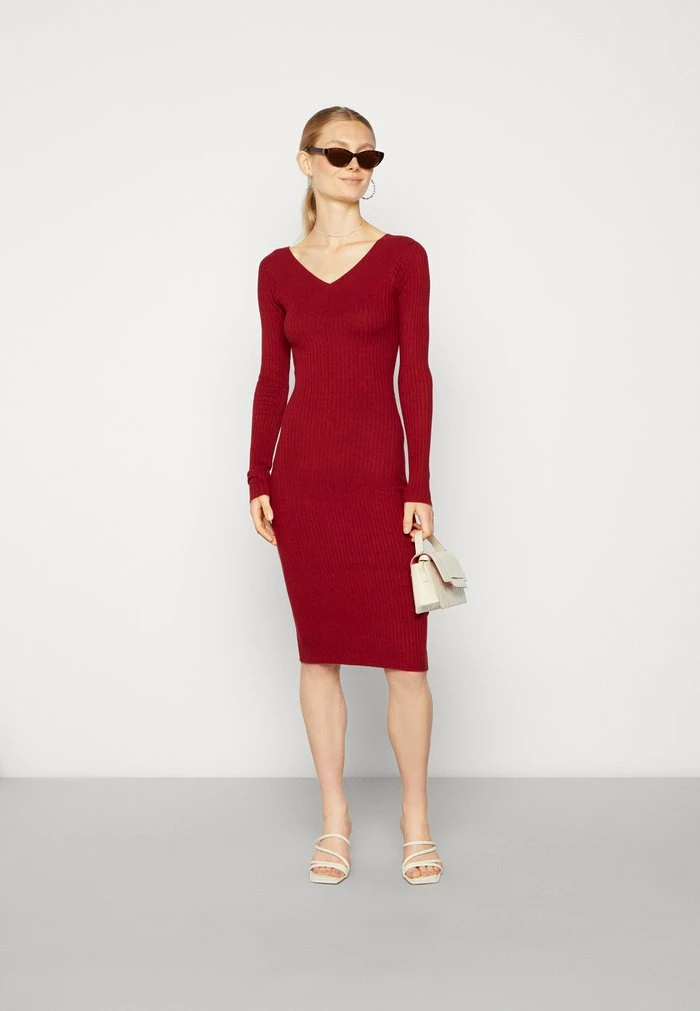 Even&Odd Shift Dress - Dark Red 4 Even&Odd Shift Dress - Dark Red - Image 2