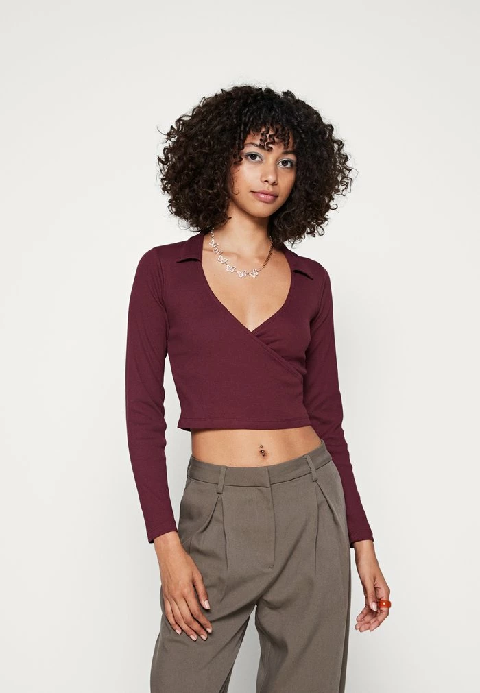 Even&Odd Long Sleeved Top - Dark Red 3 Even&Odd Long Sleeved Top - Dark Red