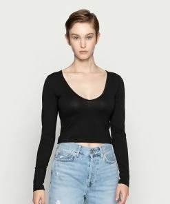 Even&Odd 2 PACK - Long Sleeved Top - Camel/black -Even&Odd Sales Store 4f6c538344e141d08d8d35356f570d8a