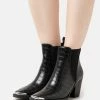 Even&Odd Cowboy/biker Ankle Boot - Black -Even&Odd Sales Store 5450d85db7384306b885b3bb75d916c1