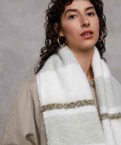 Even&Odd Scarf - Green/white -Even&Odd Sales Store 54b1729ff4bc475fb28c426347b14781