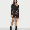 Even&Odd 2 PACK - A-line Skirt - Black/multi Coloured -Even&Odd Sales Store 54d4f936fc1e40deb70221d72a153ca9