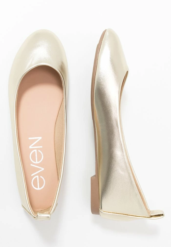 Even&Odd Ballet Pumps - Gold 6 Even&Odd Ballet Pumps - Gold - Image 4