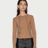 Even&Odd Long Sleeved Top - Brown -Even&Odd Sales Store 55ae6f94b9ab464fac7e09c41b3faf16
