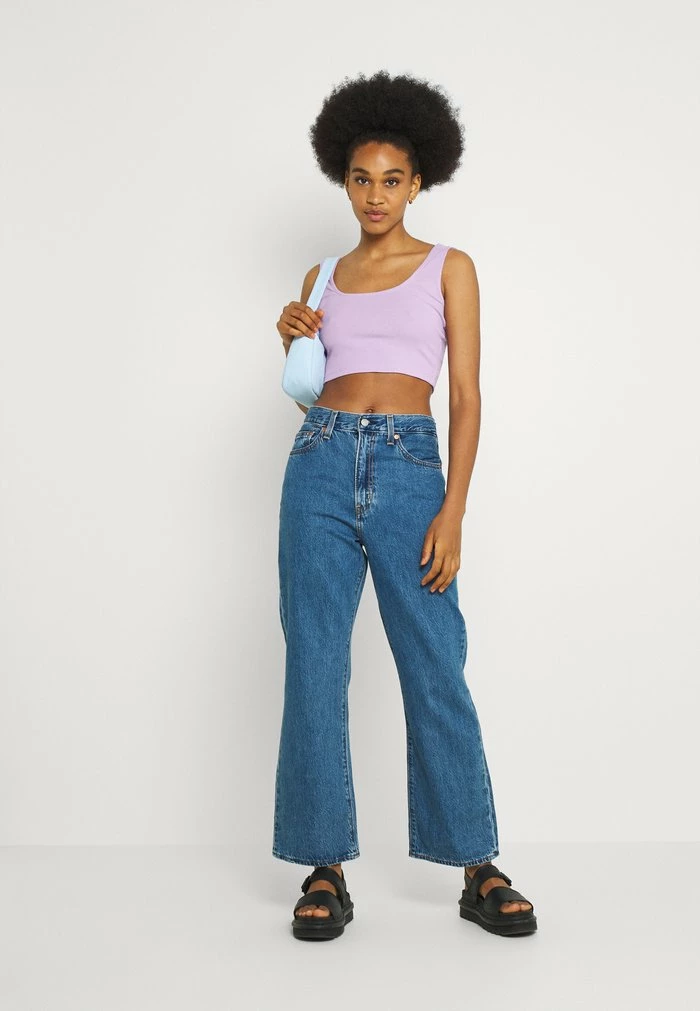 Even&Odd 2 PACK - Top - Black/lilac 3 Even&Odd 2 PACK - Top - Black/lilac