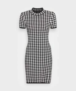 Even&Odd Jumper Dress - Black/white -Even&Odd Sales Store 567e1c663560468baea3fcb1abf91c65