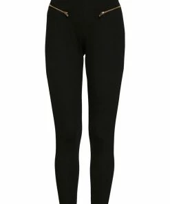 Even&Odd ZIP PUNTO LEGGINGS - Leggings - Trousers - Black -Even&Odd Sales Store 56e48523a88f4d43a0334906812152e3