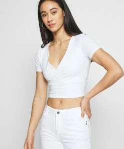 Even&Odd 2 PACK - Print T-shirt - Black/white -Even&Odd Sales Store 56ea6b0a81b84416bdd5eeae04a096e1