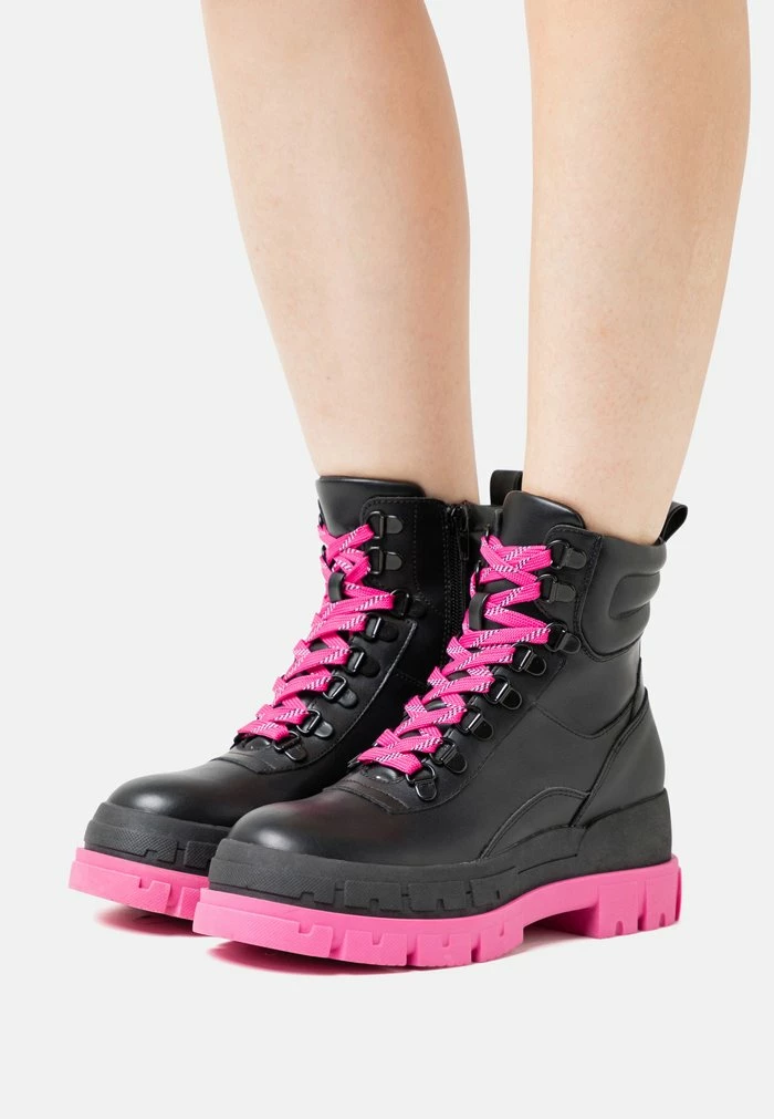 Even&Odd Lace-up Ankle Boots - Black 3 Even&Odd Lace-up Ankle Boots - Black