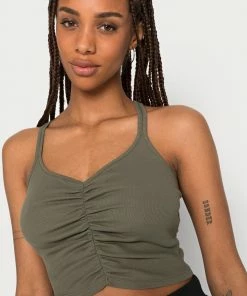 Even&Odd Top - Khaki -Even&Odd Sales Store 58bb4832e7b04863a0efcff4bac7838a