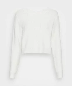 Even&Odd BACK DETAIL LACING - Jumper - Off White -Even&Odd Sales Store 58e2a1bc89f94e9bbb278299cf6094fd