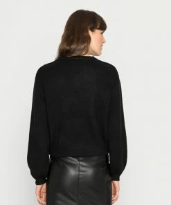 Even&Odd BALLOON SLEEVE JUMPER - Jumper - Black -Even&Odd Sales Store 5a1cde5785d541c49d88f233acb8ad17