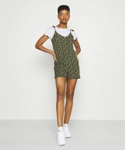 Even&Odd Jumpsuit - Black/yellow -Even&Odd Sales Store 5a70cf0fdd8c478ab15a3b0086e08a43