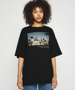 Even&Odd Print T-shirt - Black