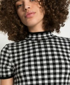 Even&Odd Jumper Dress - Black/white -Even&Odd Sales Store 5c6d782aeaa54b49953caf4e4c558bfb