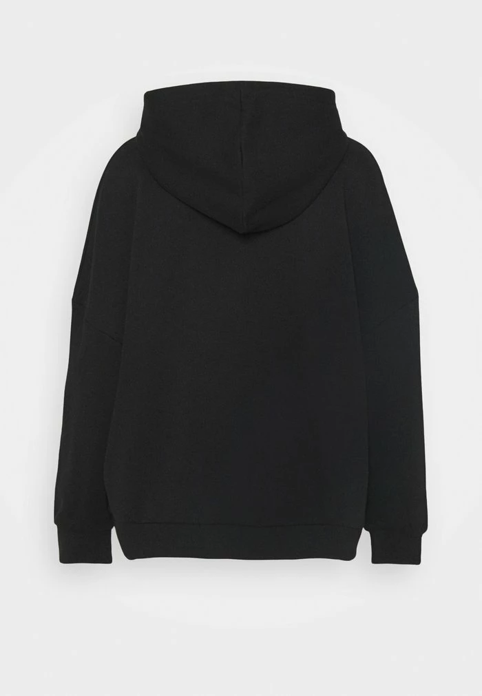 Even&Odd HOODIE LONG WITHOUT DRAWCORD AND POCKET - Hoodie - Black 10 Even&Odd HOODIE LONG WITHOUT DRAWCORD AND POCKET - Hoodie - Black - Image 8