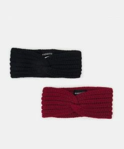 Even&Odd 2 PACK - Ear Warmers - Black/red