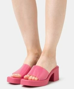 Even&Odd Heeled Mules - Pink