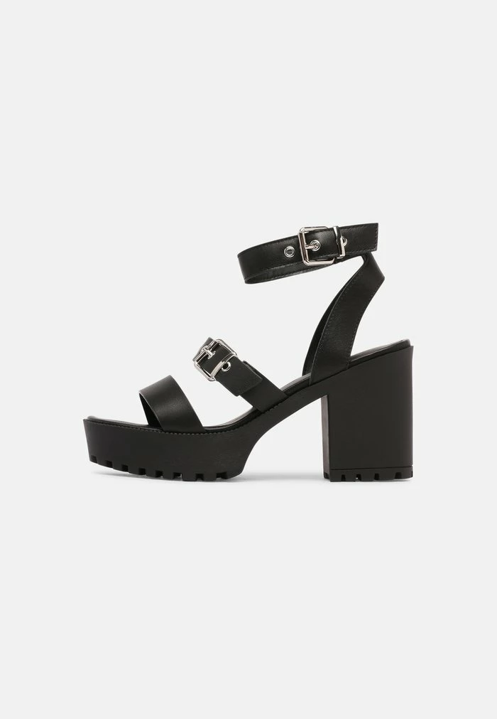 Even&Odd LEATHER - High Heeled Sandals - Black 4 Even&Odd LEATHER - High Heeled Sandals - Black - Image 2
