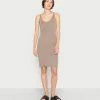 Even&Odd Jumper Dress - Taupe -Even&Odd Sales Store 6019883ae8ca473fb8608606491f35d2
