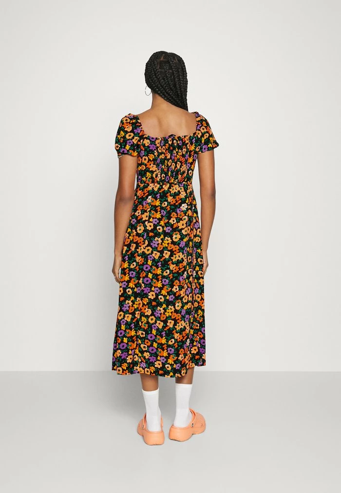 Even&Odd Day Dress - Black/pink/multi Coloured 5 Even&Odd Day Dress - Black/pink/multi Coloured - Image 3