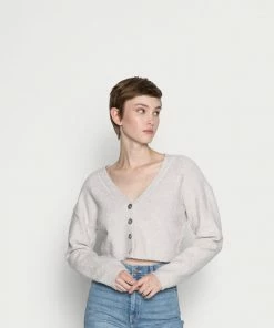 Even&Odd CROPPED STRUCTURED CARDIGAN - Cardigan - Beige