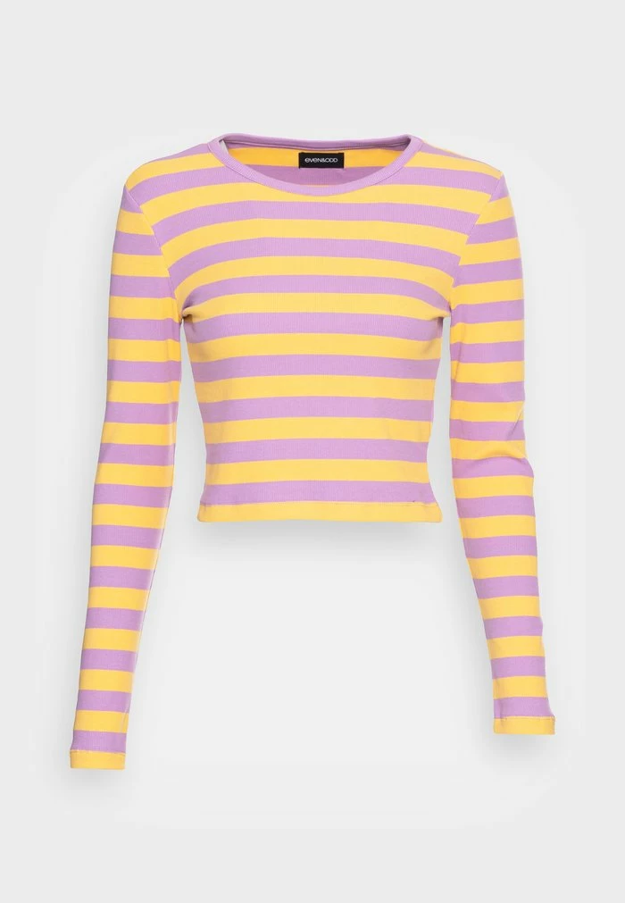 Even&Odd Long Sleeved Top - Purple / Yellow 6 Even&Odd Long Sleeved Top - Purple / Yellow - Image 4