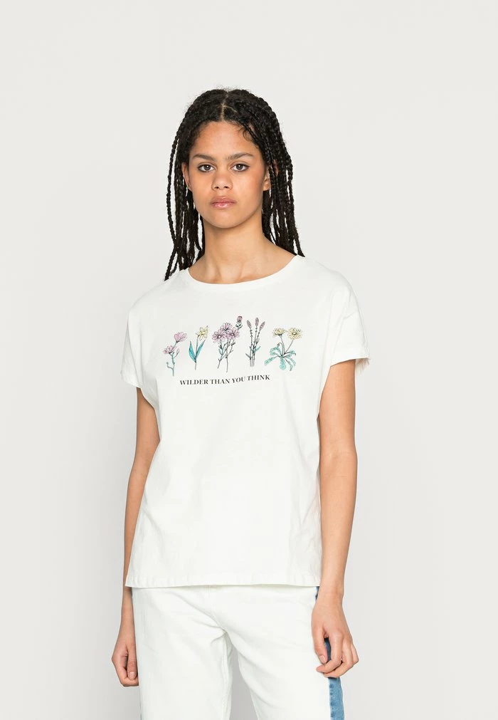 Even&Odd Print T-shirt - White 3 Even&Odd Print T-shirt - White