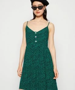 Even&Odd Day Dress - Green/black/multi-coloured -Even&Odd Sales Store 618f11c02eb44220bf28960d98fc8f69
