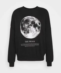 Even&Odd Printed Oversized Sweatshirt - Sweatshirt - Black -Even&Odd Sales Store 6194a08eda154421bf5c8e33bc41a3bd