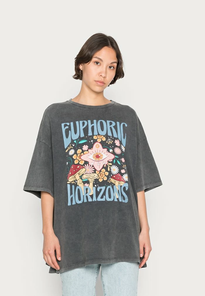 Even&Odd Print T-shirt - Black 3 Even&Odd Print T-shirt - Black