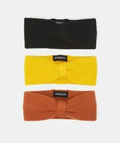 Even&Odd 3 PACK - Beanie - Black/yellow/orange