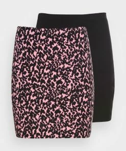 Even&Odd 2 PACK - Mini Skirt - Black/light Pink -Even&Odd Sales Store 64ebe999a4304dd4a115eee14ea8638a