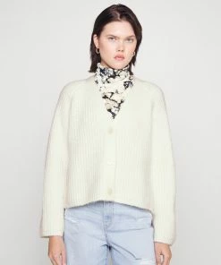 Even&Odd WOOL MIX BLEND CARDIGAN - Cardigan - White