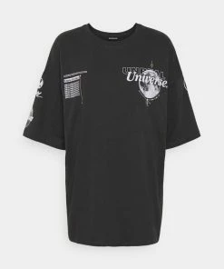 Even&Odd Print T-shirt - Anthracite