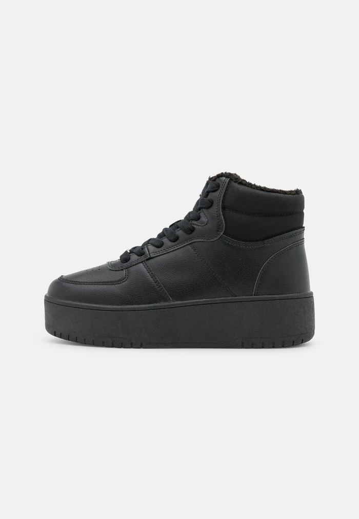 Even&Odd SIRI WINTER SNEAKER - High-top Trainers - Black 4 Even&Odd SIRI WINTER SNEAKER - High-top Trainers - Black - Image 2