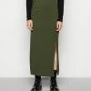 Even&Odd Maxi Skirt - Khaki -Even&Odd Sales Store 696dfa25f2004985b5e44f26646b0f63