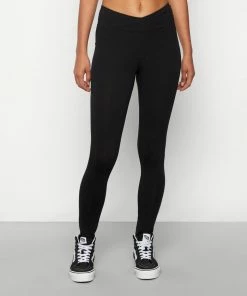 Even&Odd Leggings - Trousers - Black