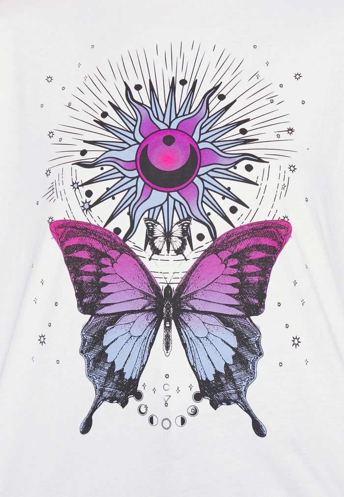 Even&Odd Print T-shirt - White 7 Even&Odd Print T-shirt - White - Image 5