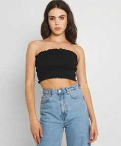 Even&Odd 2 PACK - Top - Black/yellow -Even&Odd Sales Store 6b3426188a3f468294be9948cbf5b181