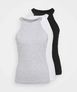 Even&Odd 3 PACK - Top - Black/white/light Grey -Even&Odd Sales Store 6b5254188ac34a64a26e83cd51a80759