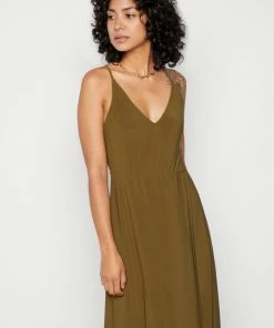Even&Odd Maxi Dress - Olive -Even&Odd Sales Store 6befd0049e2d47628fd8bfc97df4c0c2