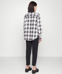 Even&Odd Button-down Blouse - Black/white -Even&Odd Sales Store 6db7d67edd93493eab9663e4c98c3caa