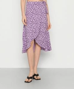 Even&Odd Wrap Skirt - Purple