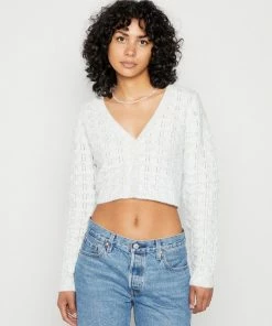 Even&Odd Cardigan - Mottled Light Grey