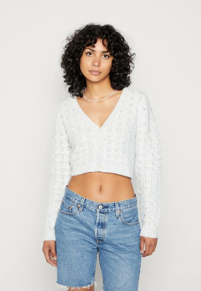 Even&Odd Cardigan - Mottled Light Grey 3 Even&Odd Cardigan - Mottled Light Grey