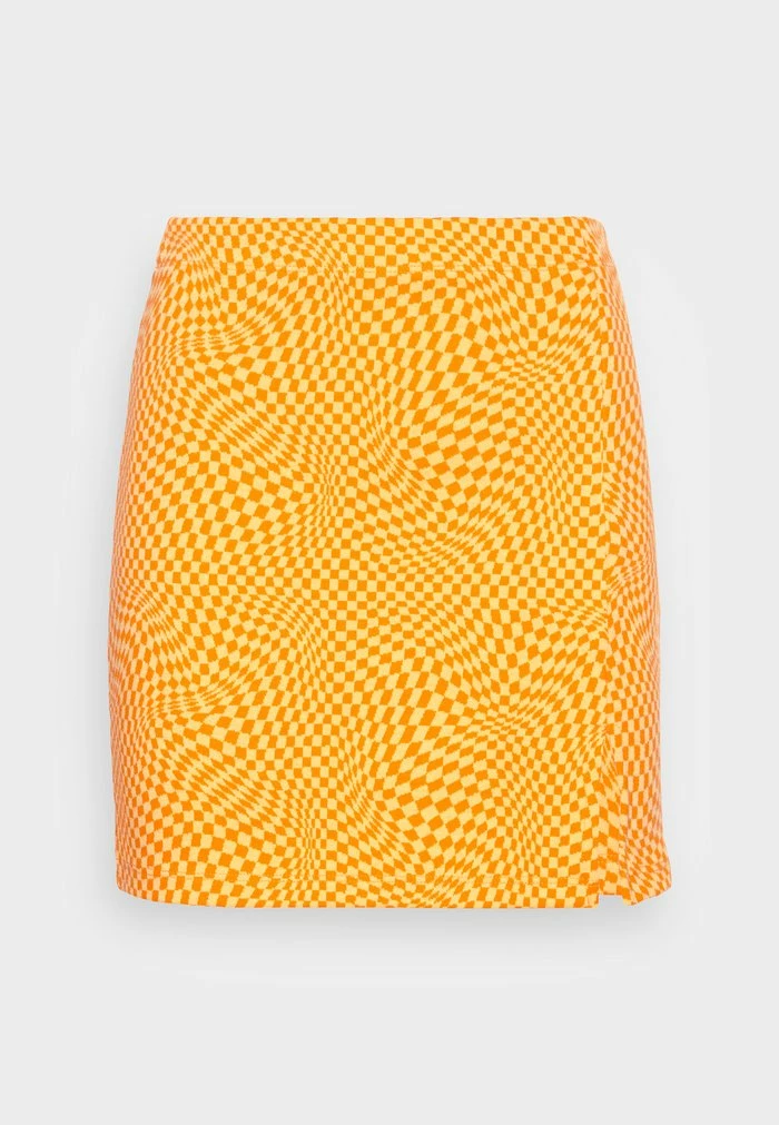 Even&Odd Mini Skirt - Orange 6 Even&Odd Mini Skirt - Orange - Image 4