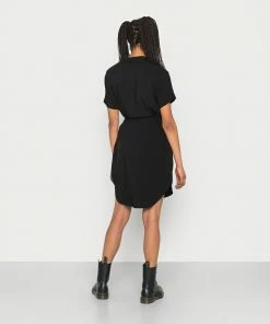 Even&Odd Shirt Dress - Black -Even&Odd Sales Store 6f987955a2b6474b8f669532b2897844