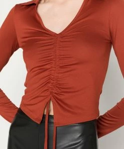 Even&Odd Long Sleeved Top - Brown -Even&Odd Sales Store 711b1b250ae4413eacf50a7d3ff26871